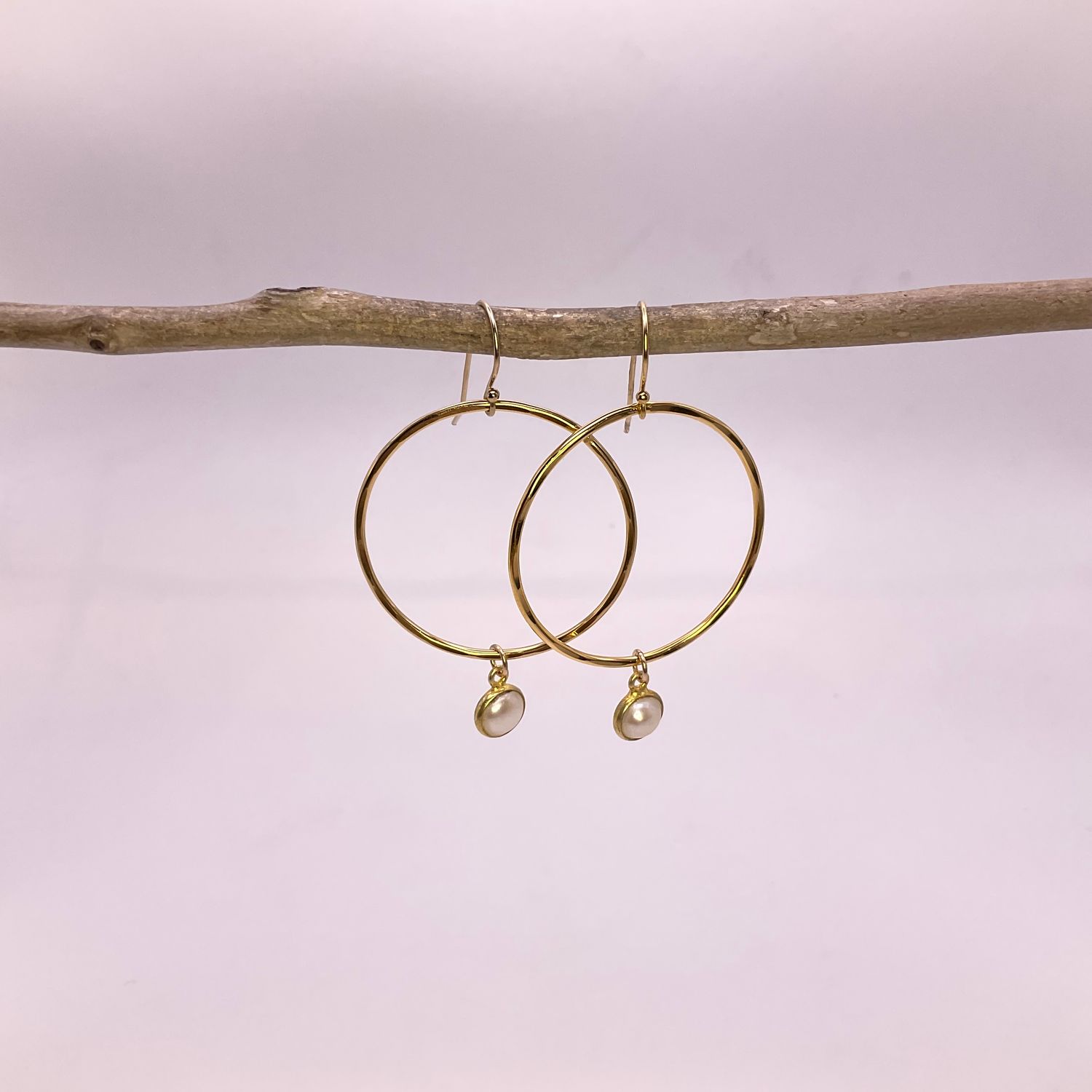 Simple and Classy Gold Fill Hoop and Dangle Earrings Simple and Classy Gold Fill Hoop and Dangle Earrings