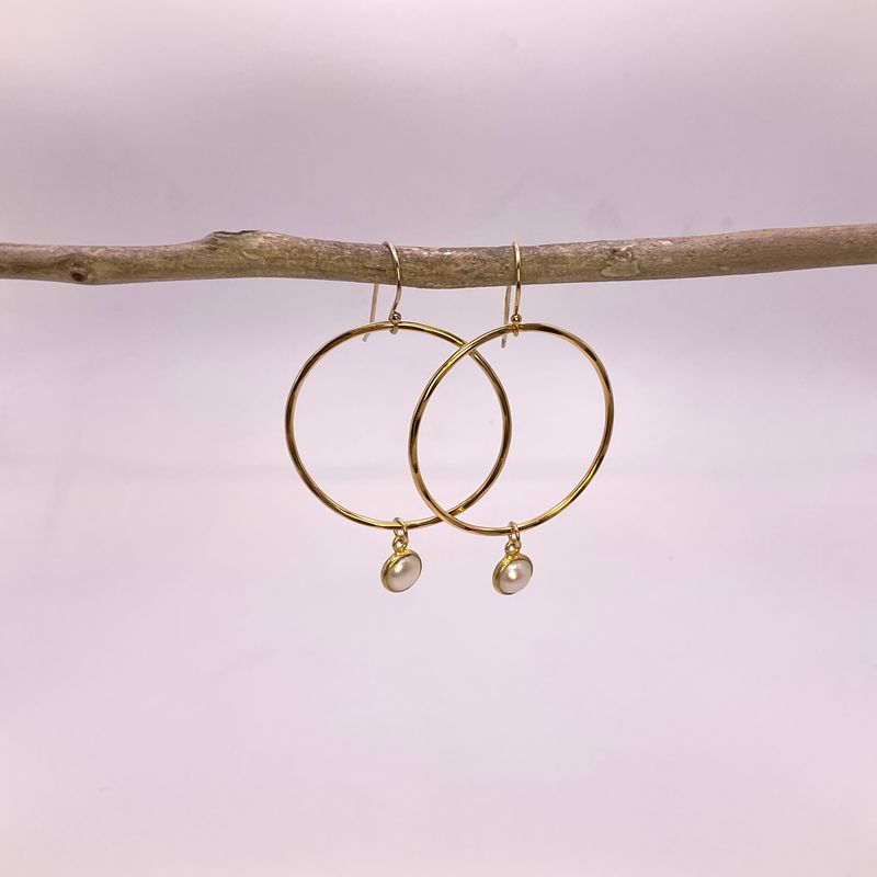 Simple and Classy Gold Fill Hoop and Dangle Earrings Simple and Classy Gold Fill Hoop and Dangle Earrings