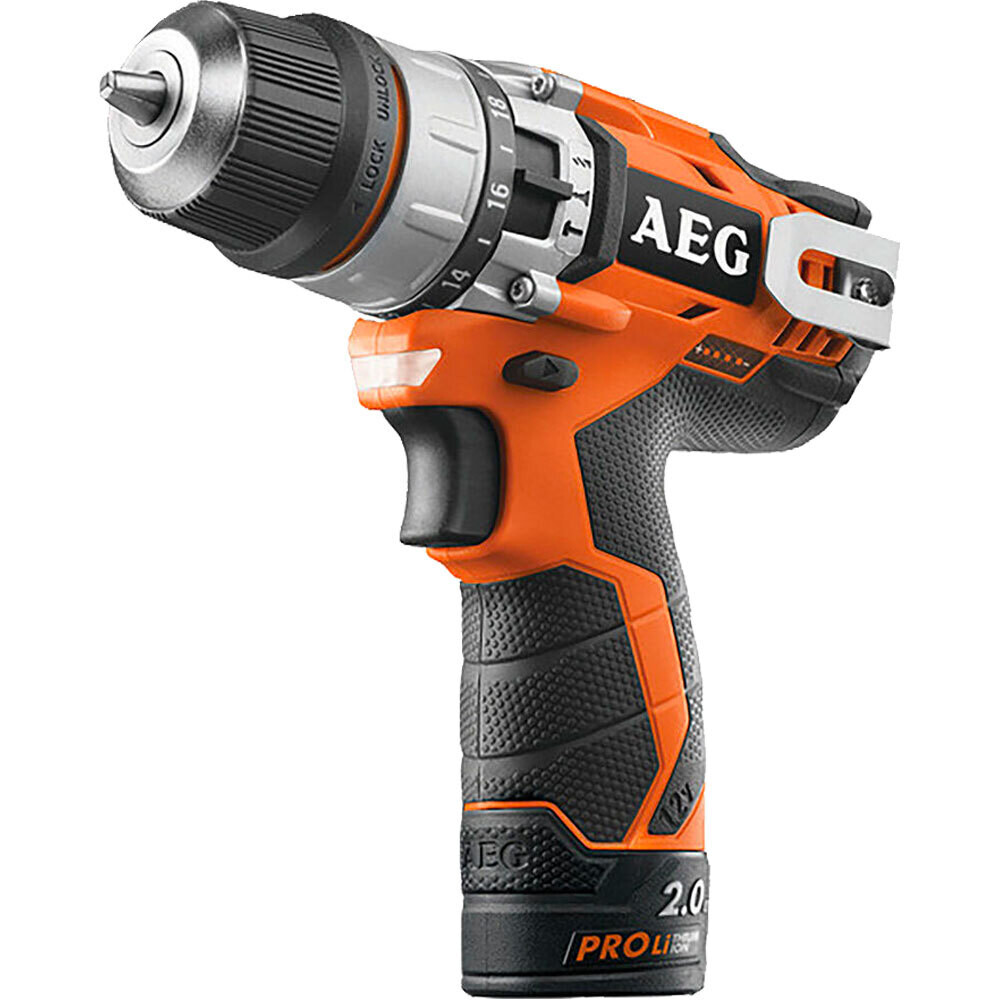 Trapano a percussione a batteria ultra-compact &#39;BSB 12C2 LI&#39; AEG 12V 2,0 AH