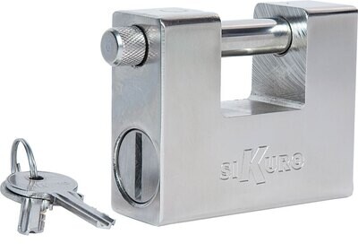 Lucchetto monoblocco &#39;TITAN&#39; SIKURO 94 mm con 2 chiavi a profilo universale