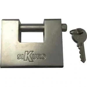 LUCCHETTO MONOBLOCCO CON CHIAVE KA &#39;TITAN&#39; SIKURO 84 mm