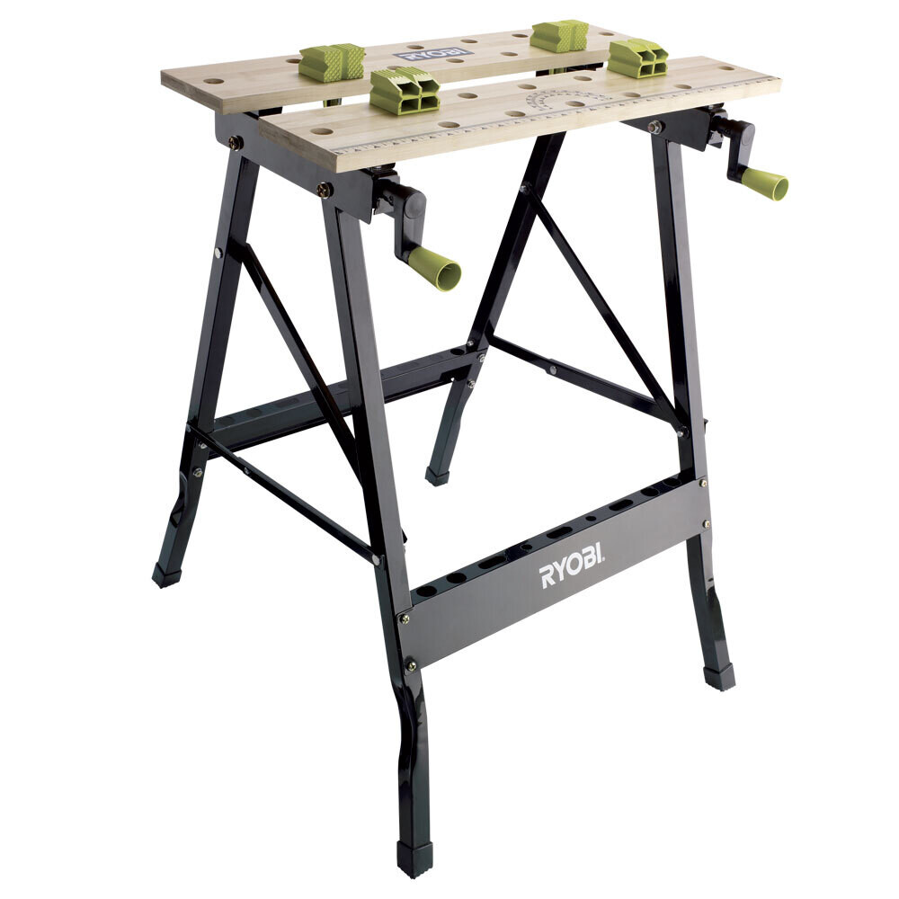 Piano da lavoro pieghevole &#39;RWB01&#39; RYOBI mm 605x120x180 - Portata 100 Kg
