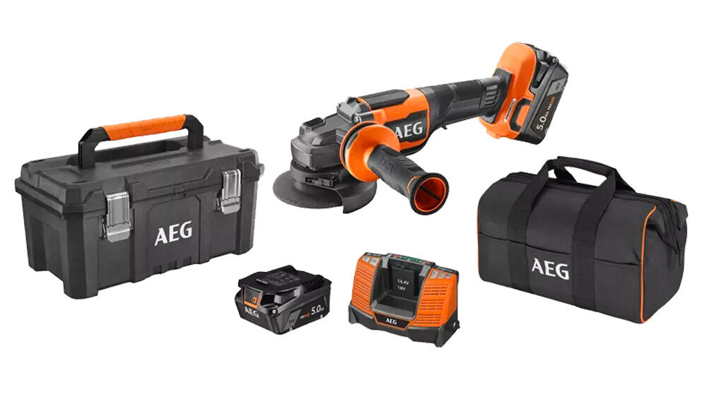 Smerigliatrice angolare a batteria brushless &#39;BEWS 18-115BLPX2&#39; 18V 5.0Ah