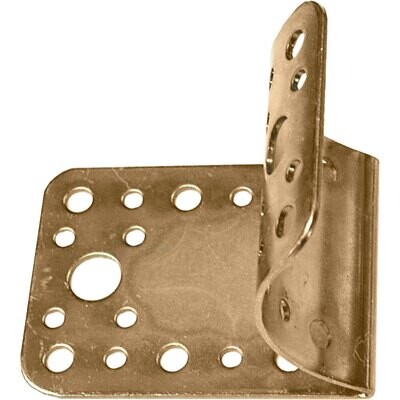 Piastra di giunzione piana sagomata per pali 80/100 65x85 mm - spessore 2 mm