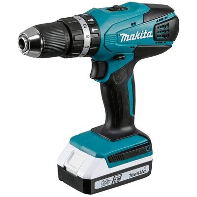 Trapano/avvitatore con percussione a batteria  &#39;HP457DWE&#39; MAKITA 18V 1,5Ah