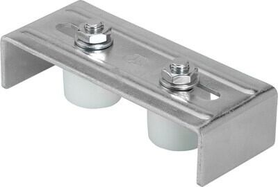 Guida superiore a 2 rulli per cancello 145x60 mm