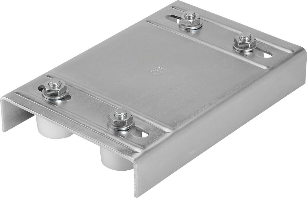PIASTRA DI GUIDA SUPERIORE A 4 RULLI 200x145 mm