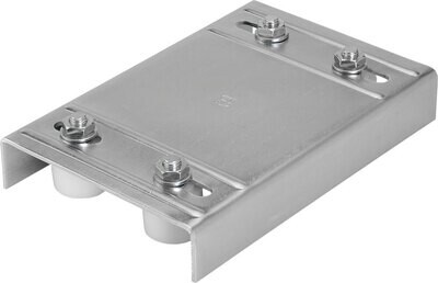 Guida superiore a 4 rulli per cancello 200x145 mm
