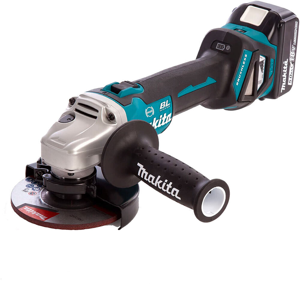 Smerigliatrice angolare brushless a batteria &#39;DGA513RTJ&#39; MAKITA 18V 5,0Ah