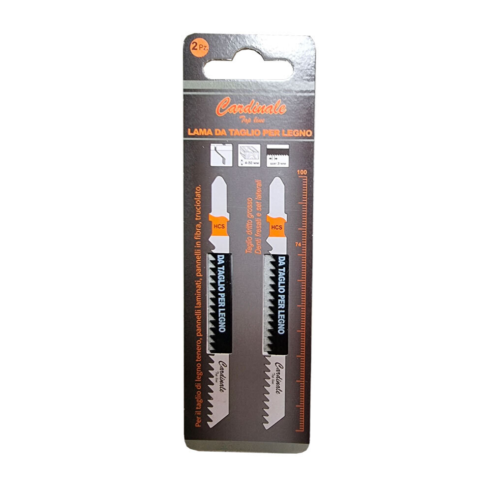 Lama per legno seghetto alternativo CARDINALE TOP LINE 100 mm - conf. 2 pezzi