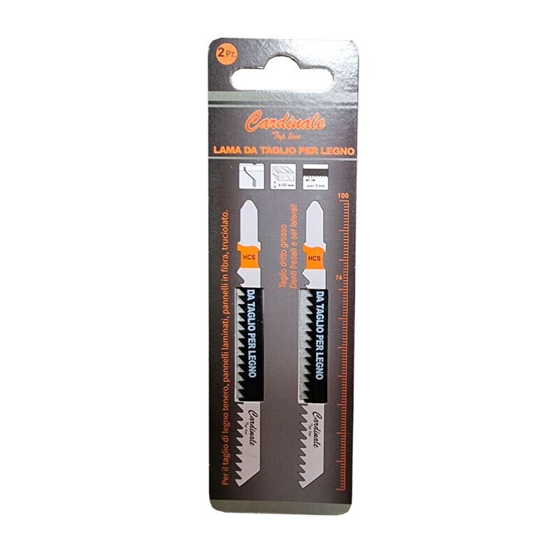 Lama per legno seghetto alternativo CARDINALE TOP LINE 100 mm - conf. 2 pezzi
