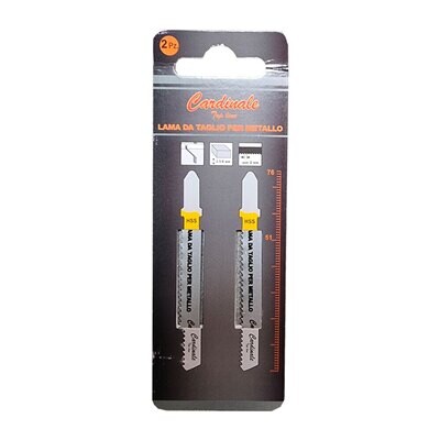 Lama per ferro seghetto alternativo CARDINALE TOP LINE 76 mm- conf. 2 pezzi