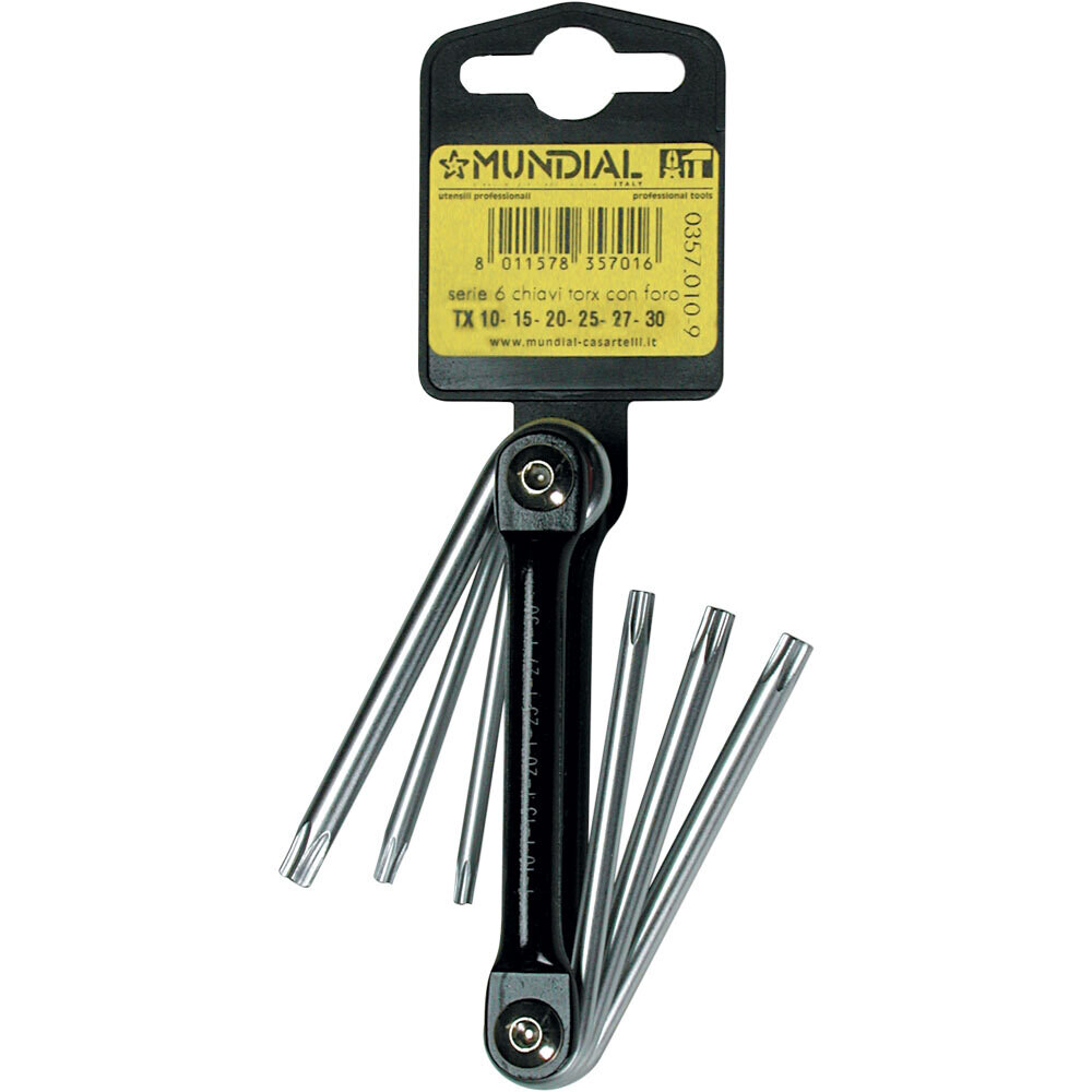 Set chiavi torx MUNDIAL TX 10,15,20,25,27,30