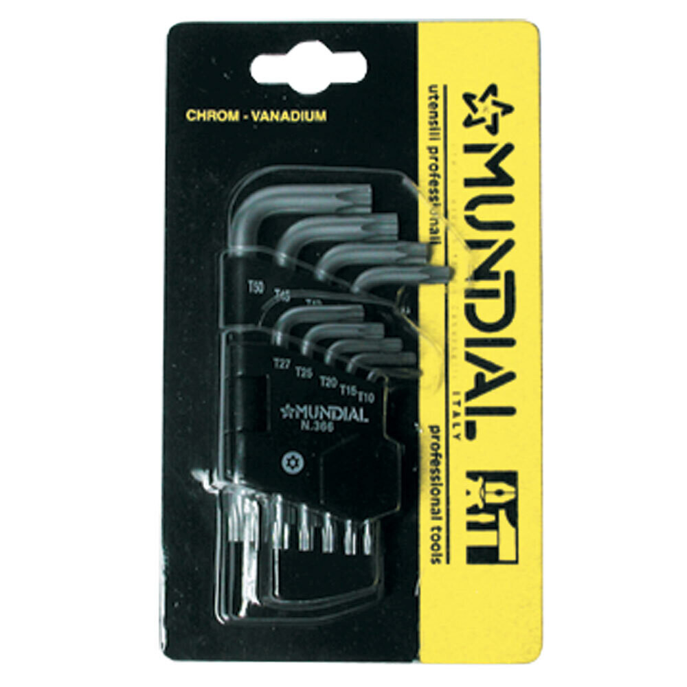 Serie chiavi torx MUNDIAL 9 pezzi (TX 10-15)