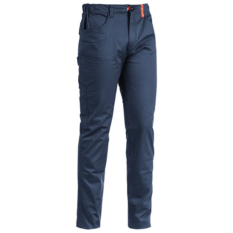 PANTALONE DA LAVORO &#39;SUPER STRETCH SUMMER&#39; BLU