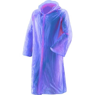 IMPERMEABILE MONOUSO TASCABILE &#39;BOXER&#39; Tg. unica - colore azzurro