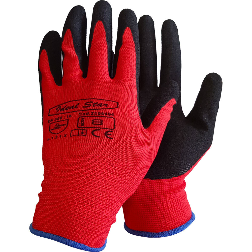 GUANTO POLIESTERE/NITRILE SABBIATO IDEAL STAR 12 PAIA