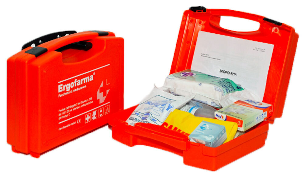 CASSETTA PRONTO SOCCORSO ALLEGATO 2 29,5x20,5x10 cm