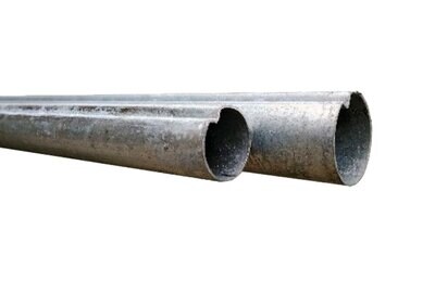 PALO TUBOLARE IN FERRO ANTIROTAZIONE PER SEGNALETICA  60 mm x 3,30 mt