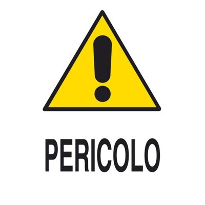 CARTELLO &#39;PERICOLO&#39; 40x60 cm - 10 pz