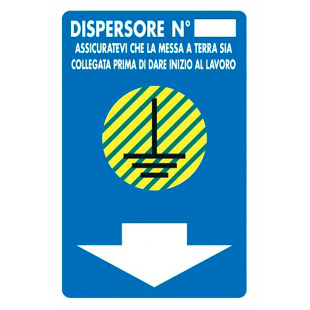 CARTELLO &#39;DISPERSORE N°&#39; 20x30 cm - 10 pz
