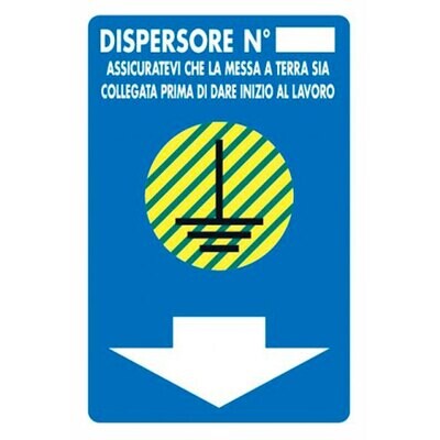 CARTELLO &#39;DISPERSORE N°&#39; 20x30 cm - 10 pz