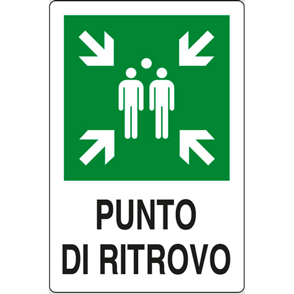 CARTELLO&#39; PUNTO DI RITROVO&#39; 20x30 cm - 10 pz