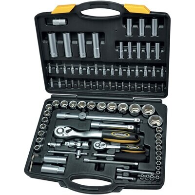 Cassetta 94 bussole e accessori MUUNDIAL 1/4&quot; - 1/2&quot;