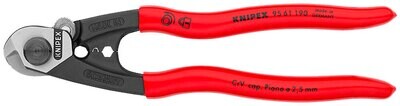 Cesoia per funi, cavi e trefoli KNIPEX 190 mm