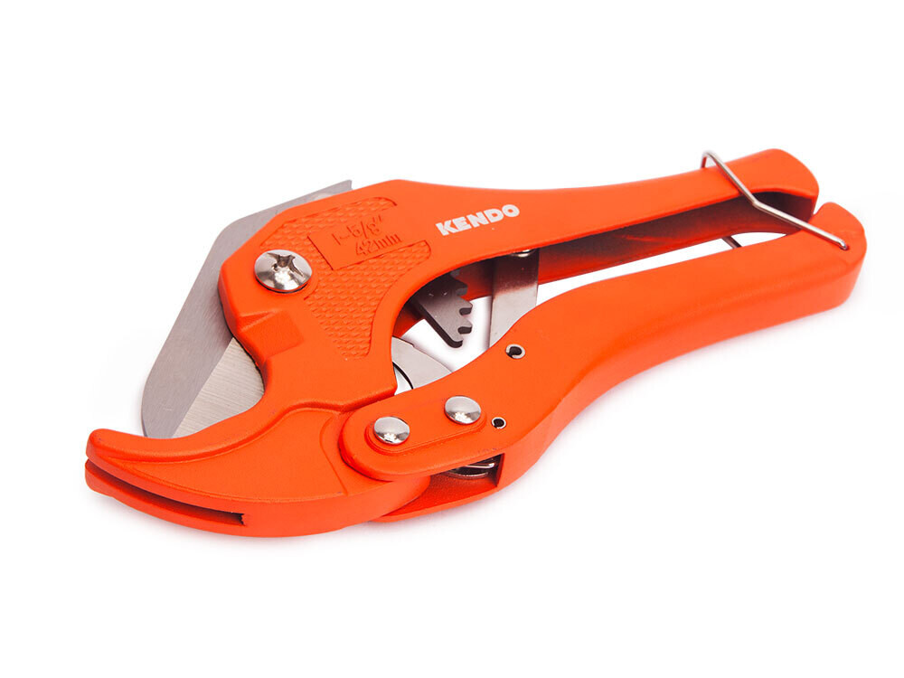 Cesoia taglia tubi PVC a cricchetto KENDO  42 mm
