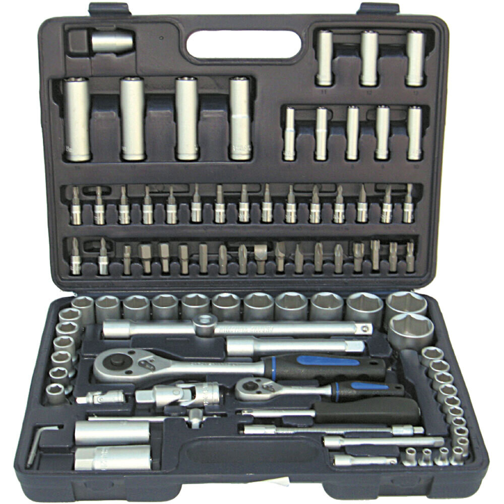 Serie chiavi a bussola in valigetta 108 pezzi - 1/4&quot;-1/2&quot;