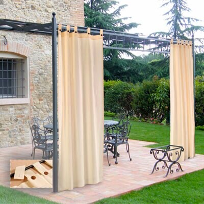 TENDA DA SOLE PER GAZEBO 160x270 cm - colore ecrù