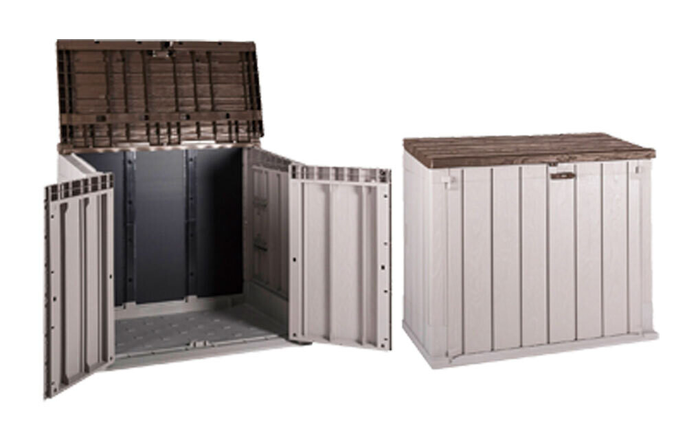 MOBILE &#39;STORA&#39; cm 129,5x74,5x111h - colore grigio/marrone