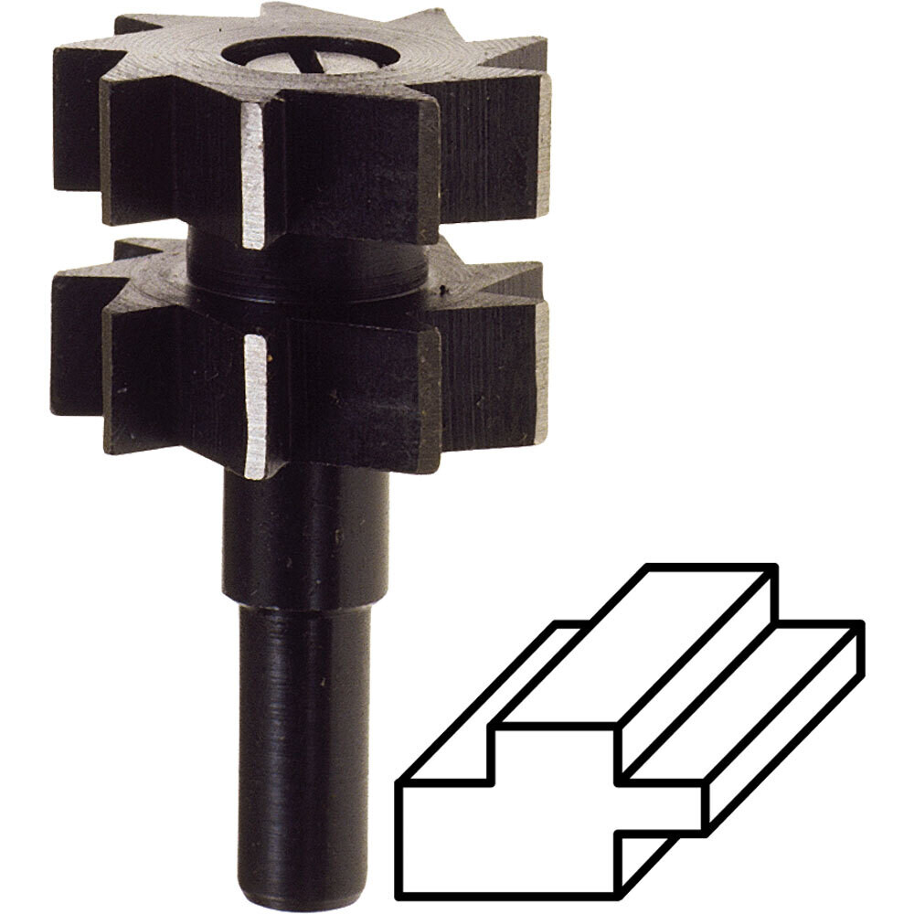 Fresa per incastri a doppia battuta 30x22 mm