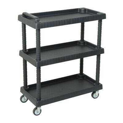 CARRELLO PORTAUTENSILI IN PLASTICA 3 RIPIANI cm 75x37,5x92h