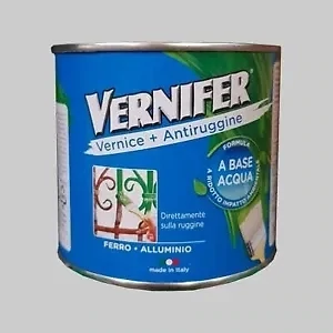 SMALTO ANTIRUGGINE ALL&#39;ACQUA &#39;VERNIFER&#39; SATINATO 500 ml