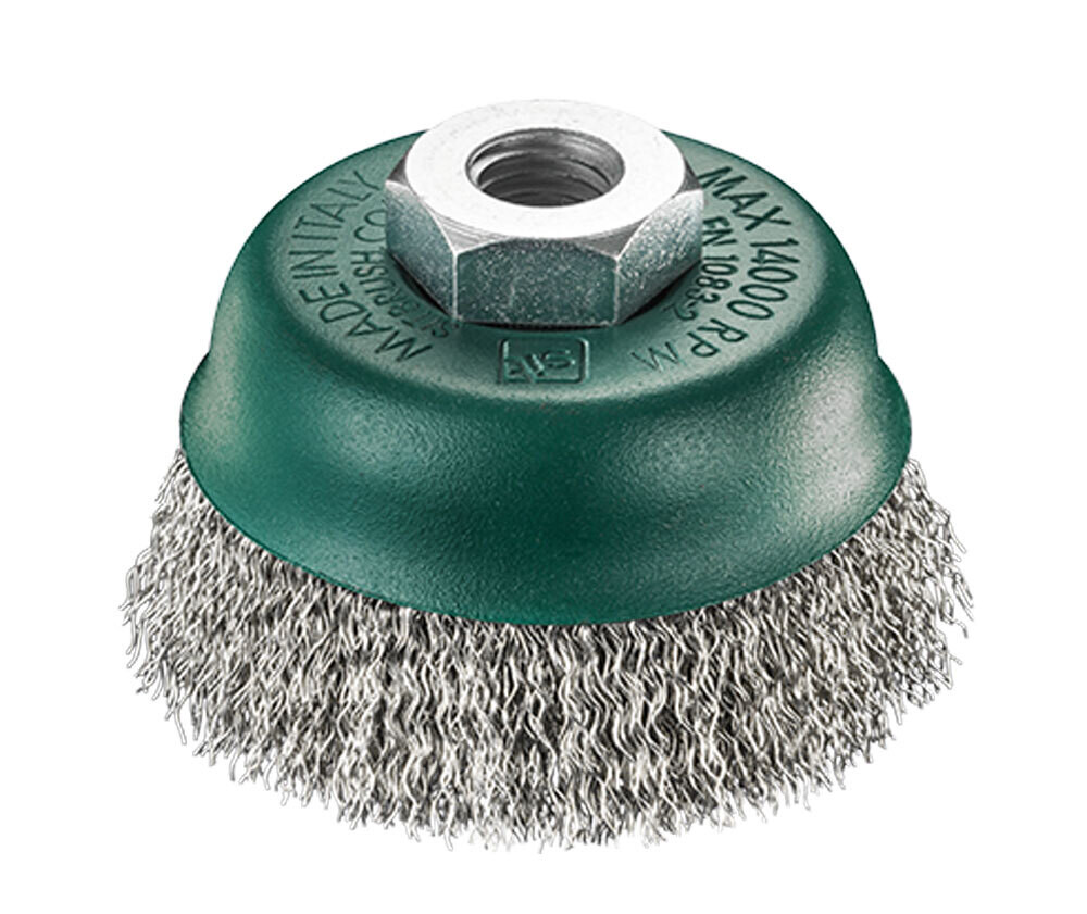 Spazzola a tazza inox SIT  80 mm