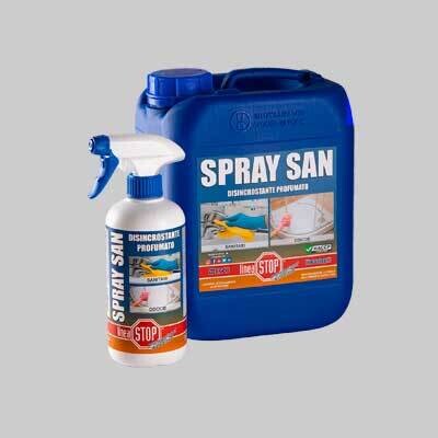 DISINCROSTANTE IGIENIZZANTE PROFUMATO &#39;SPRAY SAN&#39; 500 ml