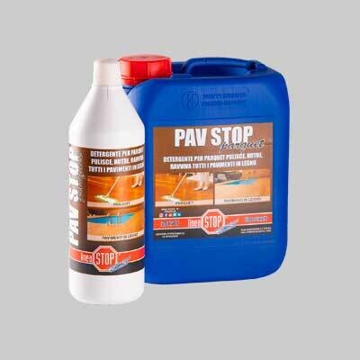 DETERGENTE PROFUMATO PER PARQUET &#39;PAV STOP PARQUET&#39; 1 lt