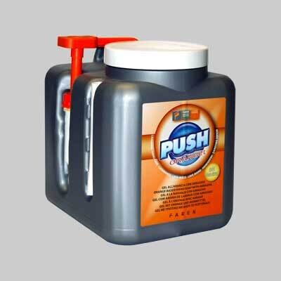 CREMA LAVAMANI GEL ABRASIVA &#39;PUSH ORANGEL&#39; 5000 ml - con dosatore