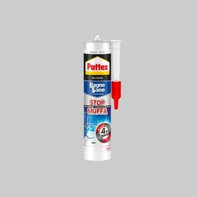 SILICONE BAGNO SANO &#39;STOP MUFFA&#39; PATTEX 300 ml - col. Bianco