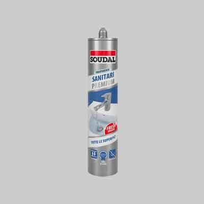 SILICONE NEUTRO SANITARI SOUDAL 300 ml - Trasparente