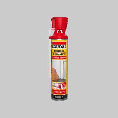 SCHIUMA POLIURETANICA UNIVERSALE CON APPLICATORE SOUDAL 600 ml