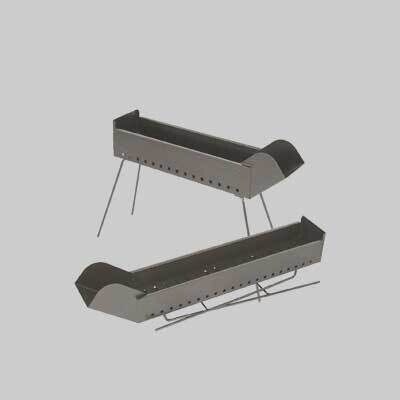 CUOCI SPIEDINI A CARBONELLA &#39;FILOTEO&#39; cm 80x14x65h