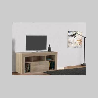 MOBILE PORTATV &#39;VISION&#39; QUERCIA CHIARO cm 130x41,5x60h