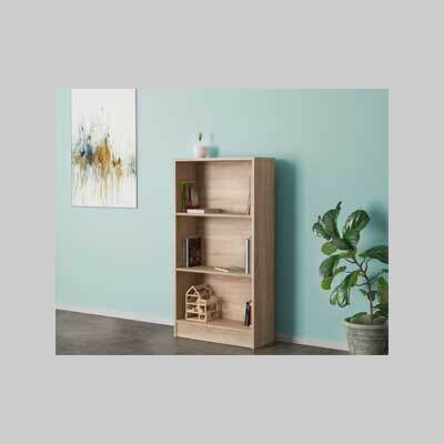 LIBRERIA &#39;LINEA 2&#39; QUERCIA CHIARO cm 58x25x110h