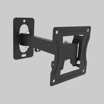 SUPPORTO A PARETE PER TV DUE SNODI &#39;13-28&#39; Per schermi da 13&quot; a 28&quot;