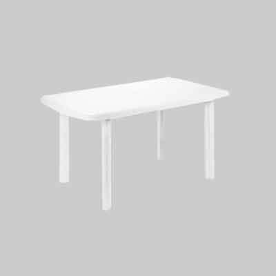TAVOLO COMPONIBILE OVALE &#39;FARO&#39; cm 137x85x72h - Col. Bianco