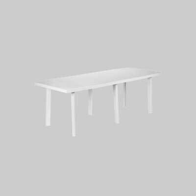 TAVOLO ALLUNGABILE RETTANGOLARE &#39;TRIO&#39; cm 216x90x72h - Col. Bianco