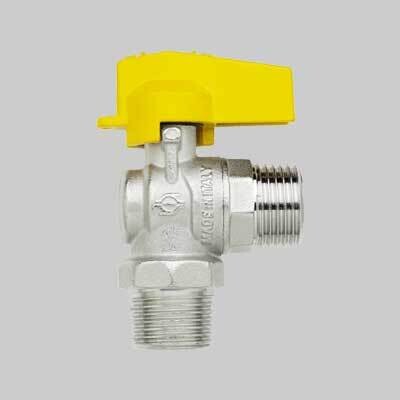 RUBINETTO A SQUADRA PER GAS M.M. 1/2&quot;